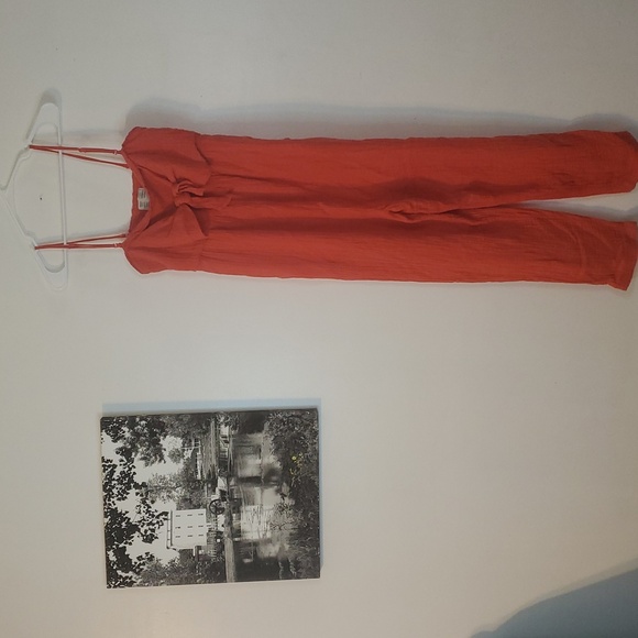 Anthropologie Saterday Sunday Isabel Tie-Front Jumpsuit Size XS Gauze Cotton - Picture 4 of 16